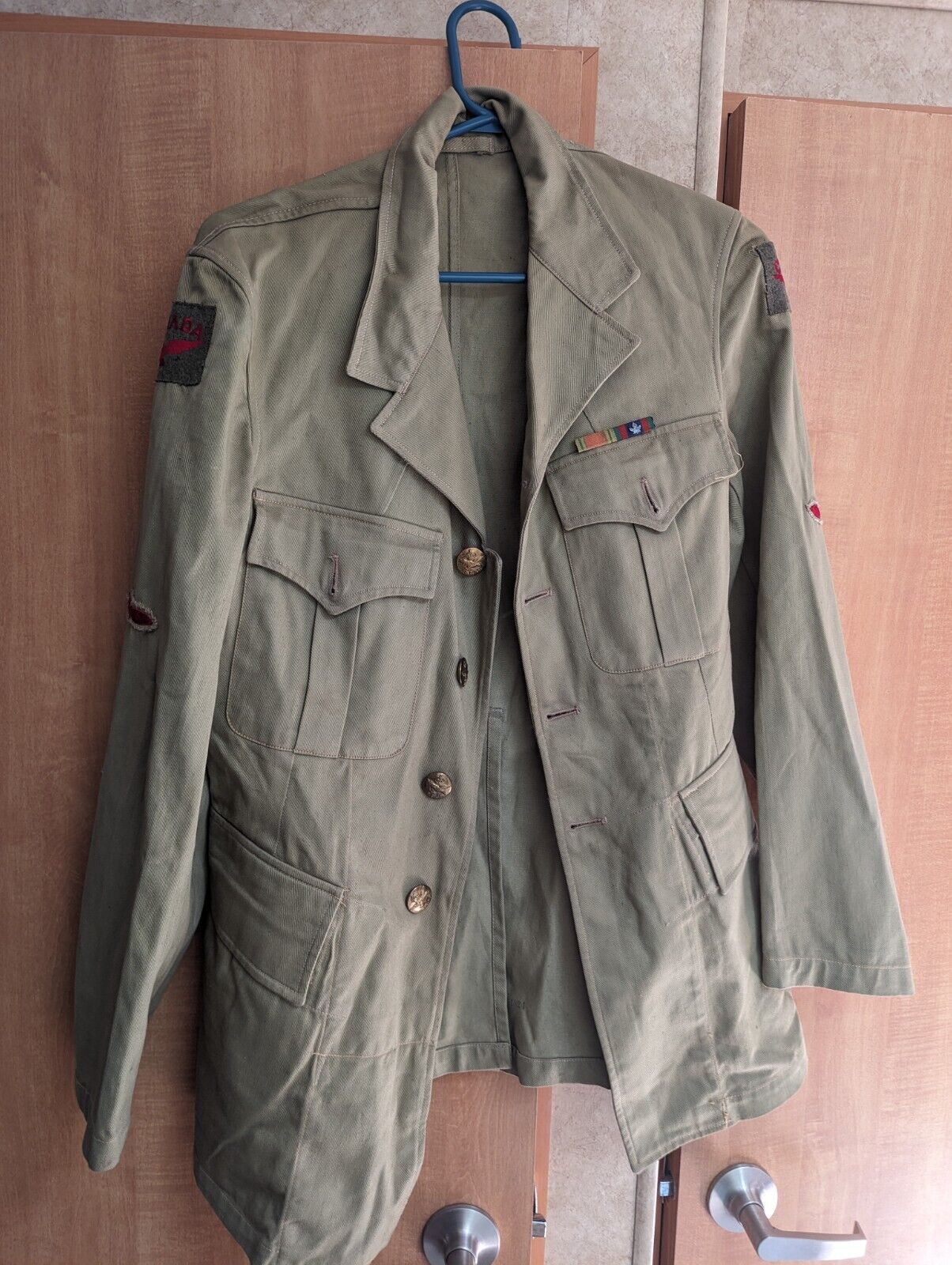 WWII Royal Canadian Air Force Original Military Coat Jacket