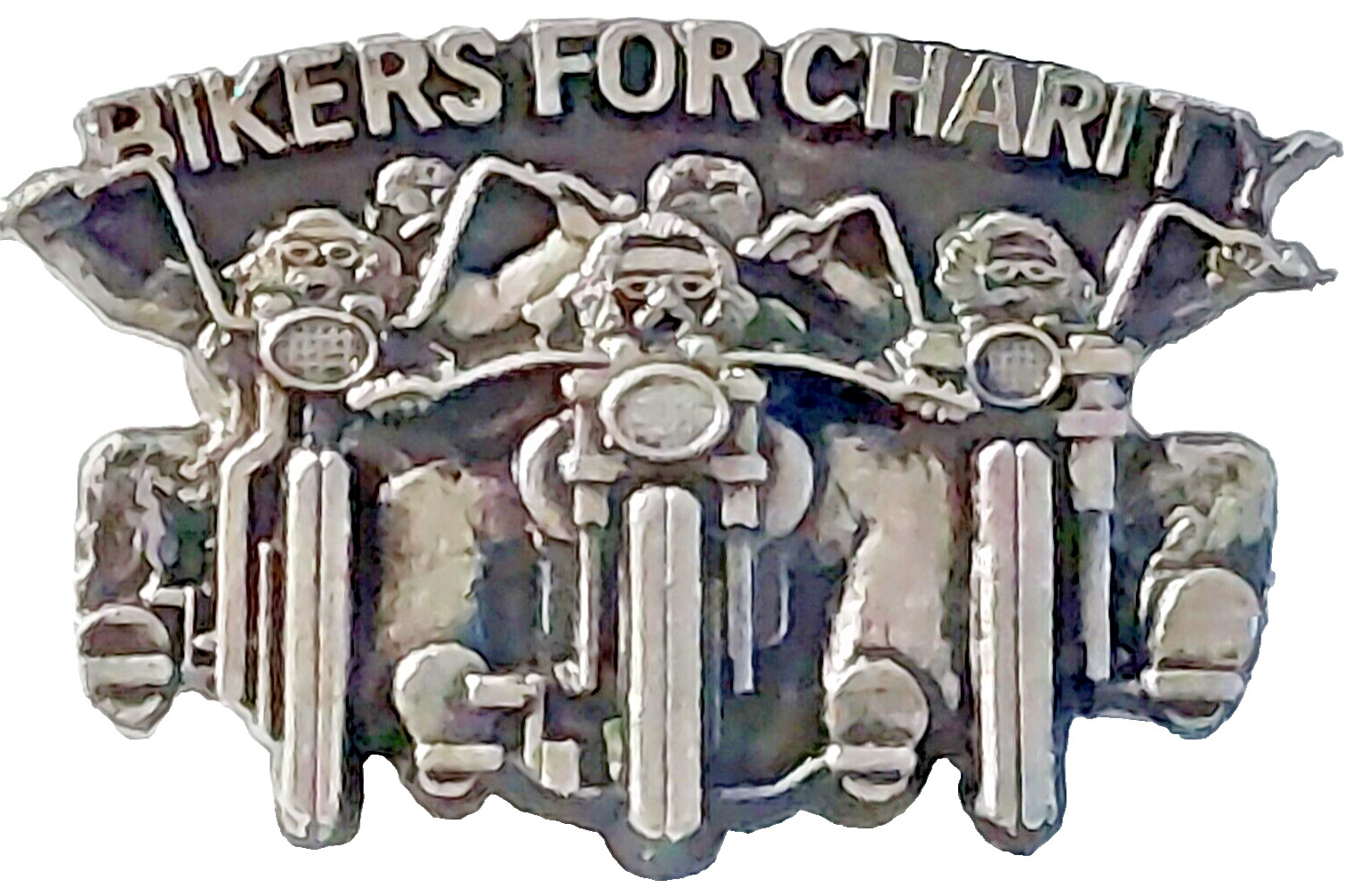Motorcycle Bikers For Charity Lapel Pin