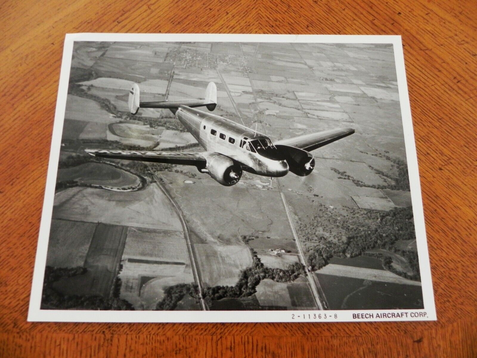 KGgallery Beechcraft Beech Aircraft USAF Military Photo Airplane Plane D18S Twin