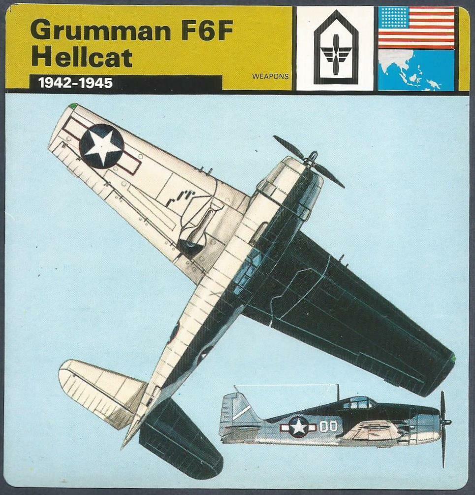 EDITO SERVICE S.A.WORLD WAR II-1977-GRUMMAN F6F HELLCAT-1942-1945