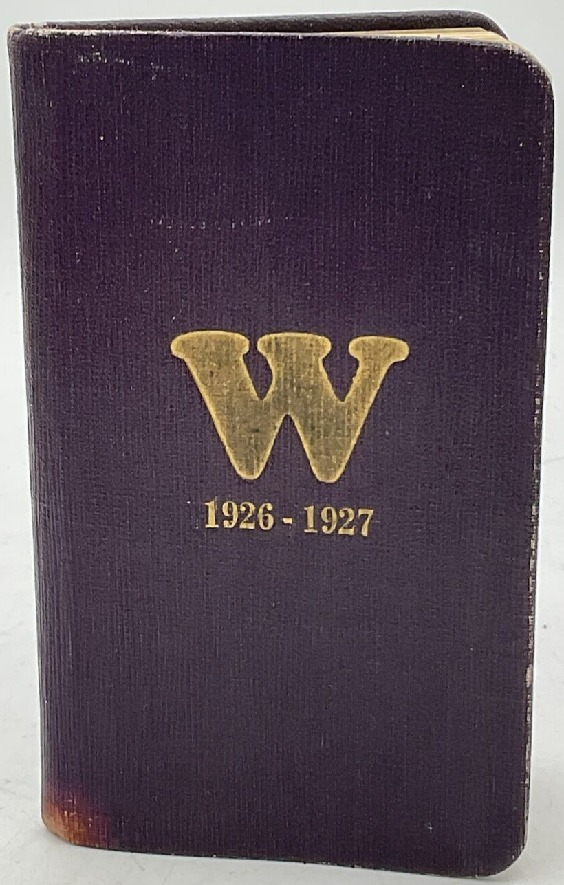 1927 University of Washington Student Handbook YMCA YWCA Fraternities Datebook