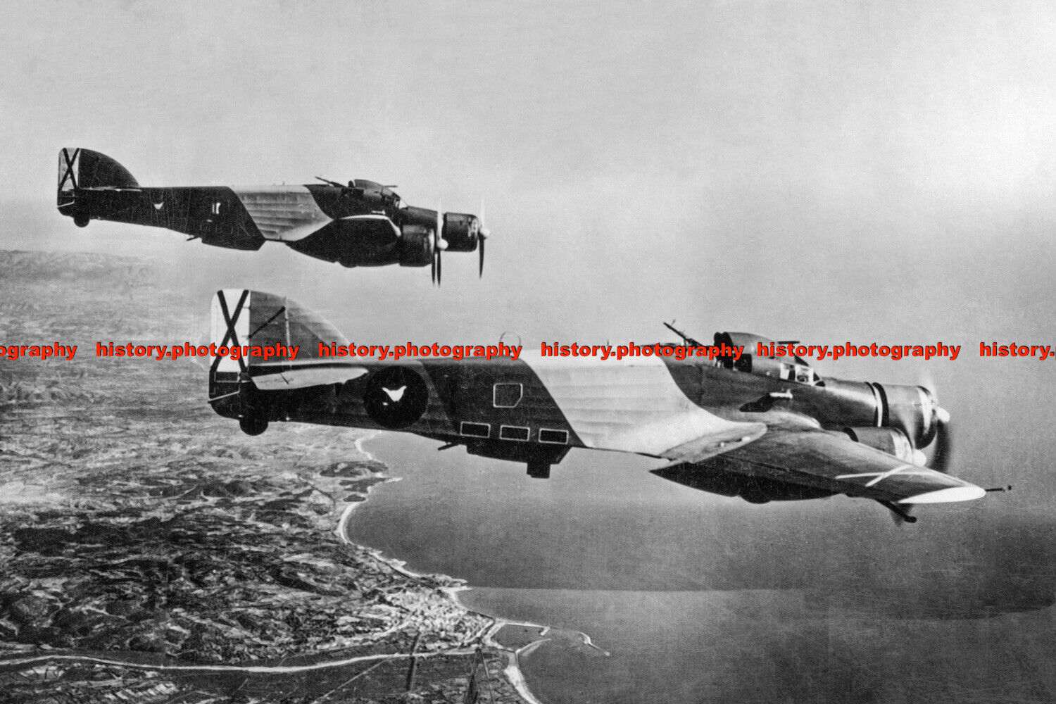 F007934 Savoia Marchetti SM.79. Italian bombers. 1936