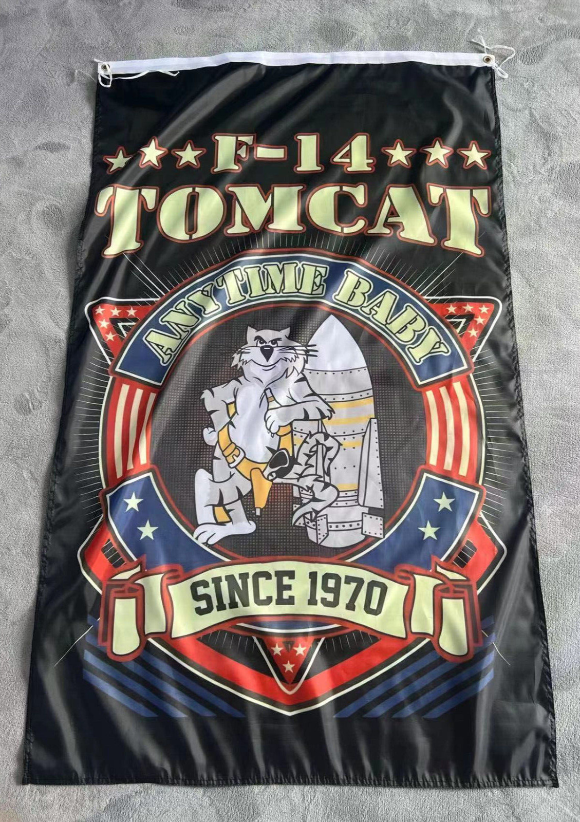 USN F 14 Tomcat Anytime Baby Since 1970 3x5 ft Flag Banner 