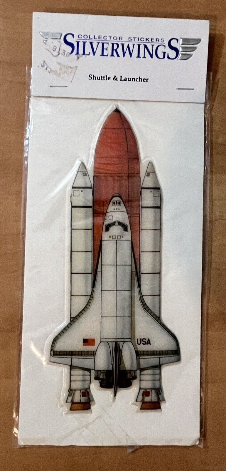 VTG 1992 SILVERWINGS Collector Stickers Shuttle & Launcher Sticker NEW