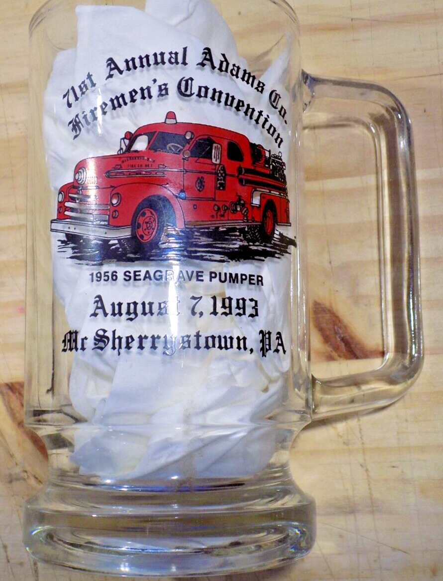 McSHERRYSTOWN PA 1993 71st Annual Adams County  Convention  BEER MUG