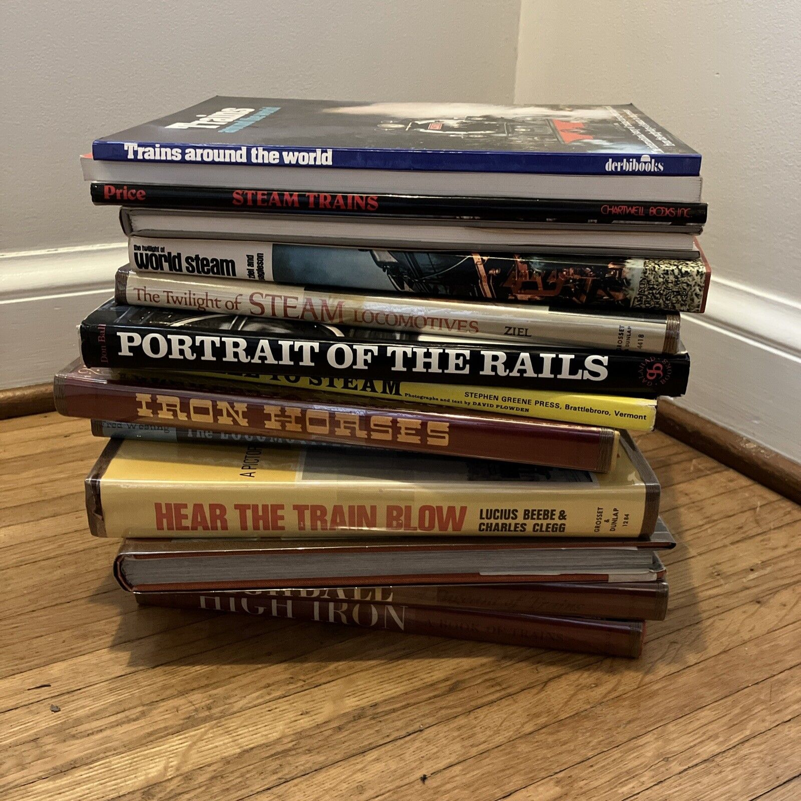 Train and Railroad Book Lot of 14 Coffee Table and Reference Books about Trains