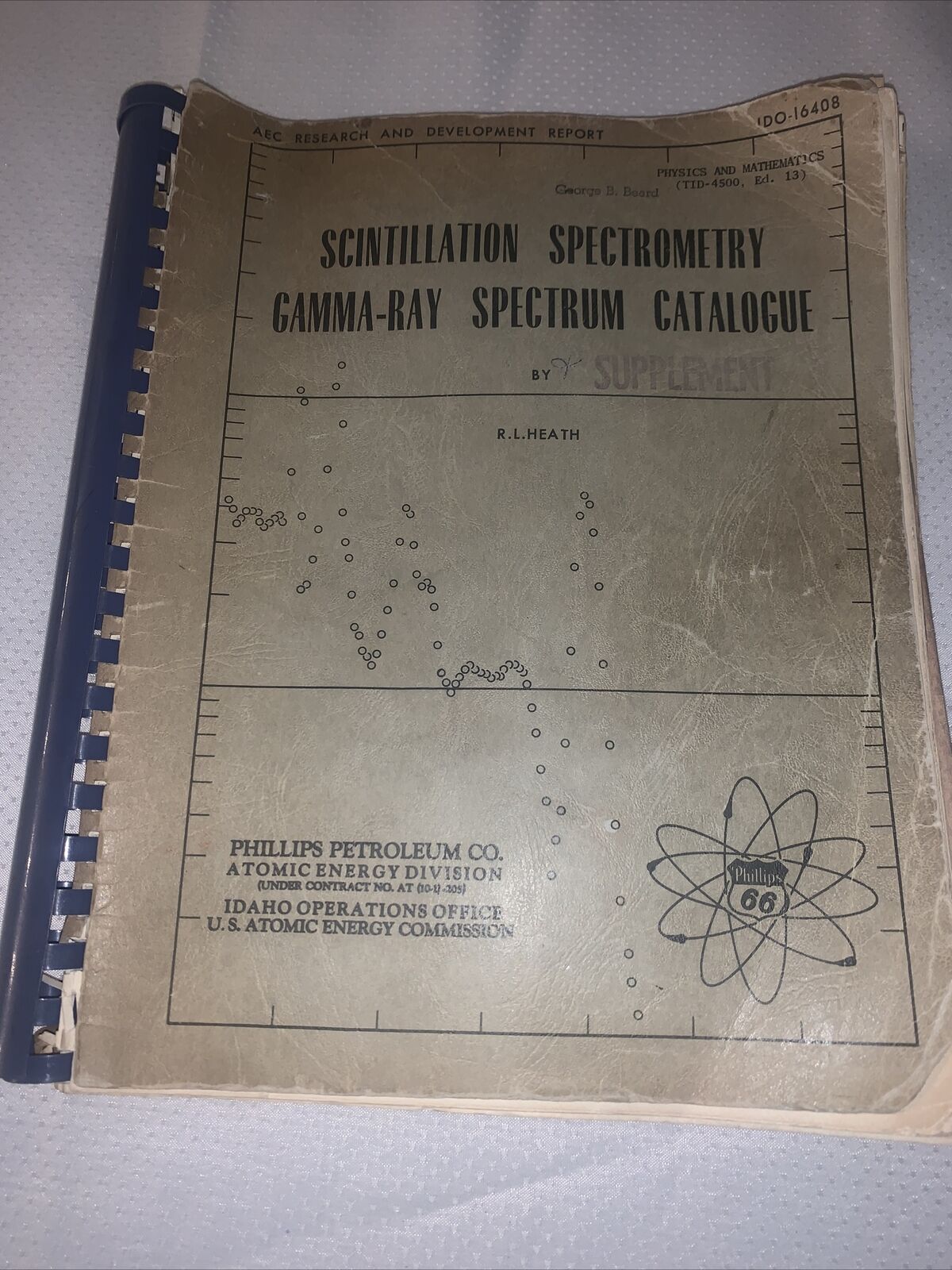 PHILLIPS PETROLEUM CO. 1957 GAMMA-RAY SPECTRUM CATALOGUE ATOMIC ENERGY DIVISION