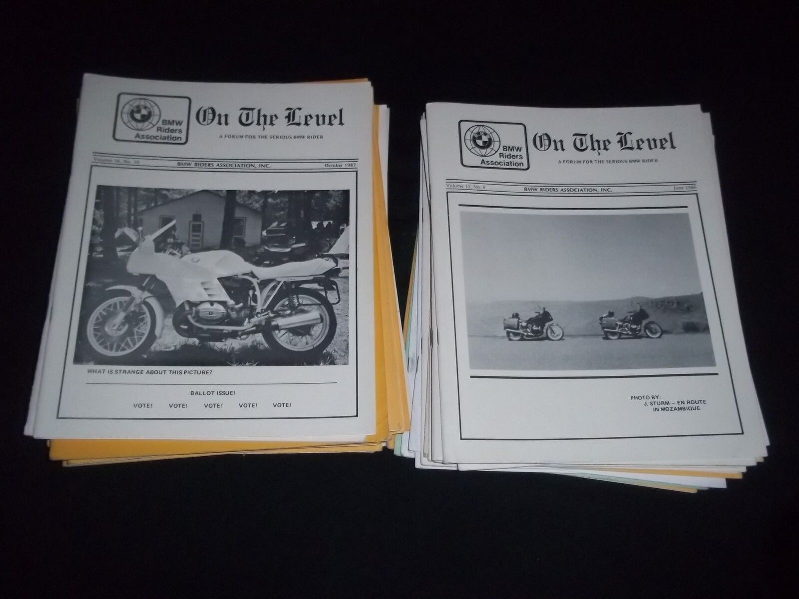 1980S-1990S BMW ON THE LEVEL LOT OF 37 ISSUES - BMW MOTORCYCLES BIKES - M 671
