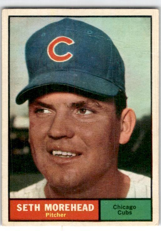 1961 Topps #107 Seth Morehead Chicago Cubs Vintage Original