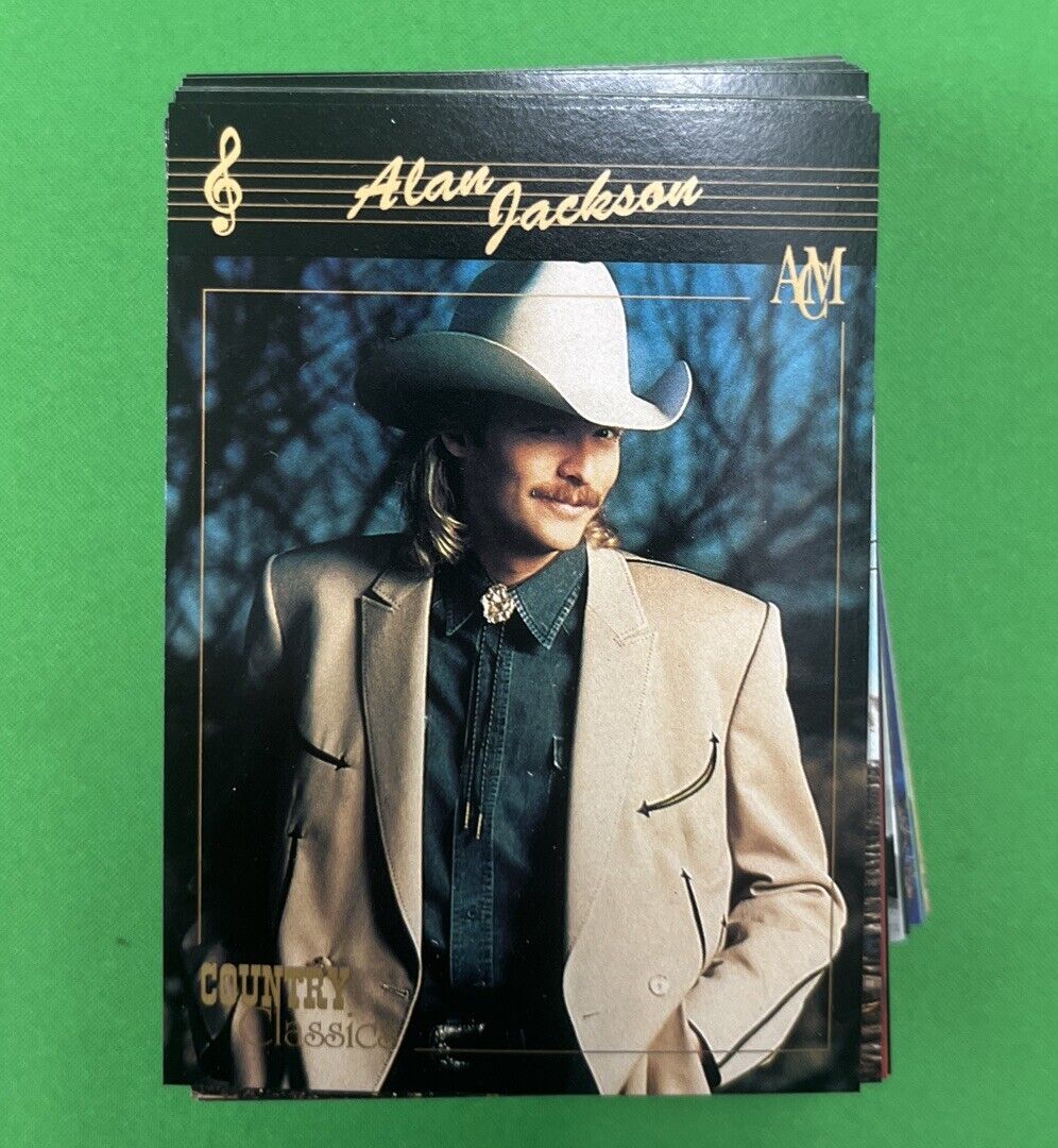 1992 Collect-A-Card Country Classics Music Stars complete set 100 cards