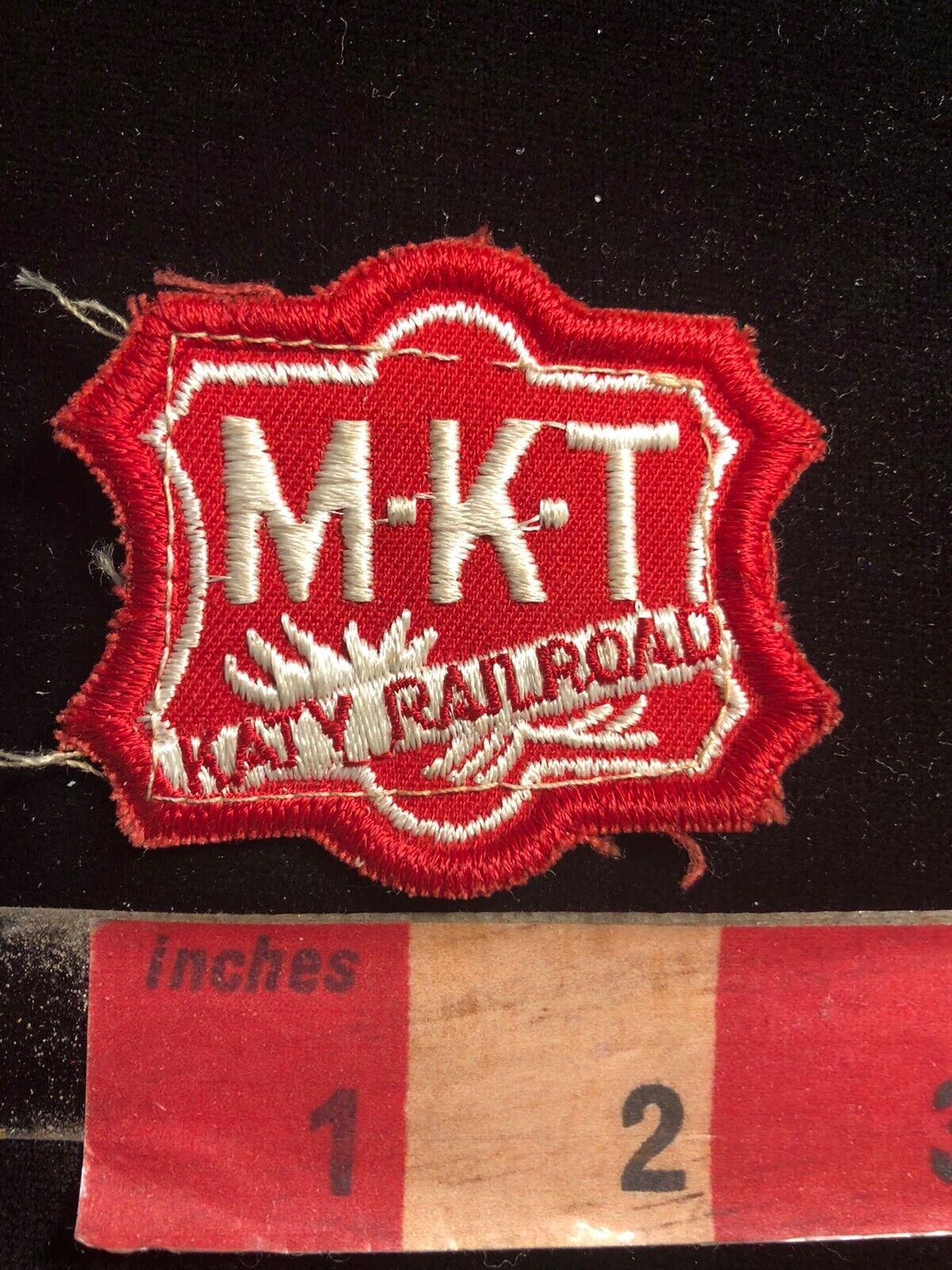Vtg Version 2 (red) M-K-T KATY RAILROAD Patch - Train Related 04Q6