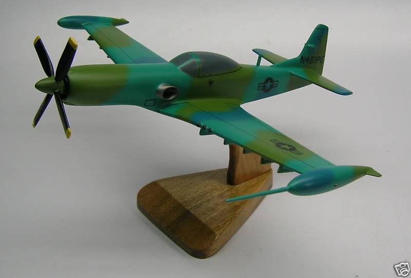 Piper PA-48 Enforcer Airplane Desktop Replica Wood Model Regular New
