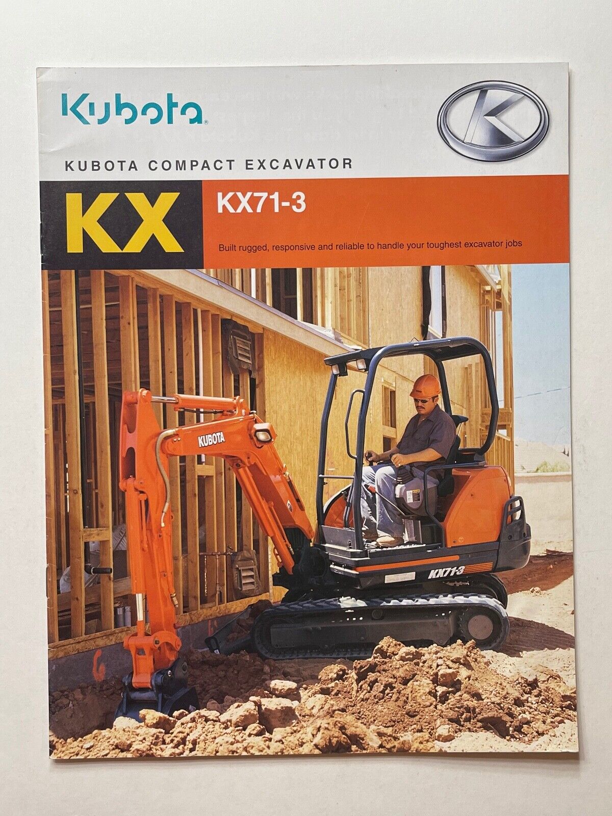 Kubota KX Series Compact Excavator Sales Brochure *2005* (Showroom Sales Book)