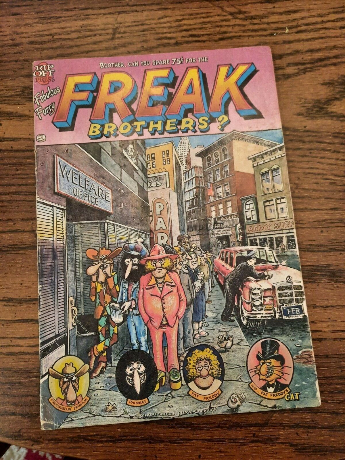 COMICS Freak Brothers #4 1975 (1st ed) rip off press GILBERT SHELTON 