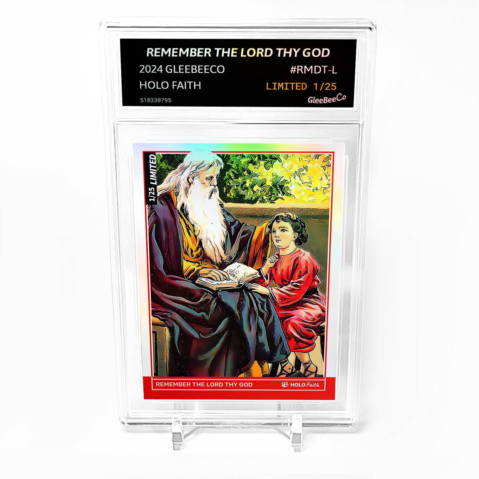 REMEMBER THE LORD THY GOD Card GleeBeeCo Holo Faith #RMDT-L Limited to Only /25