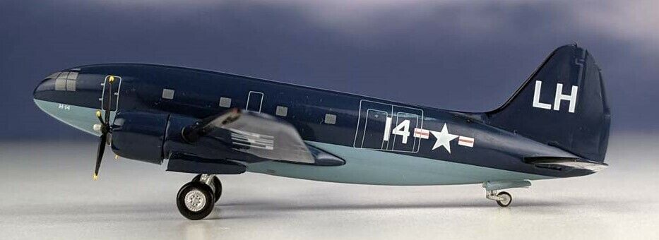 Aeroclassics WM219755 US Navy Curtiss C-46 Commando LH14 Diecast 1/200 Model New