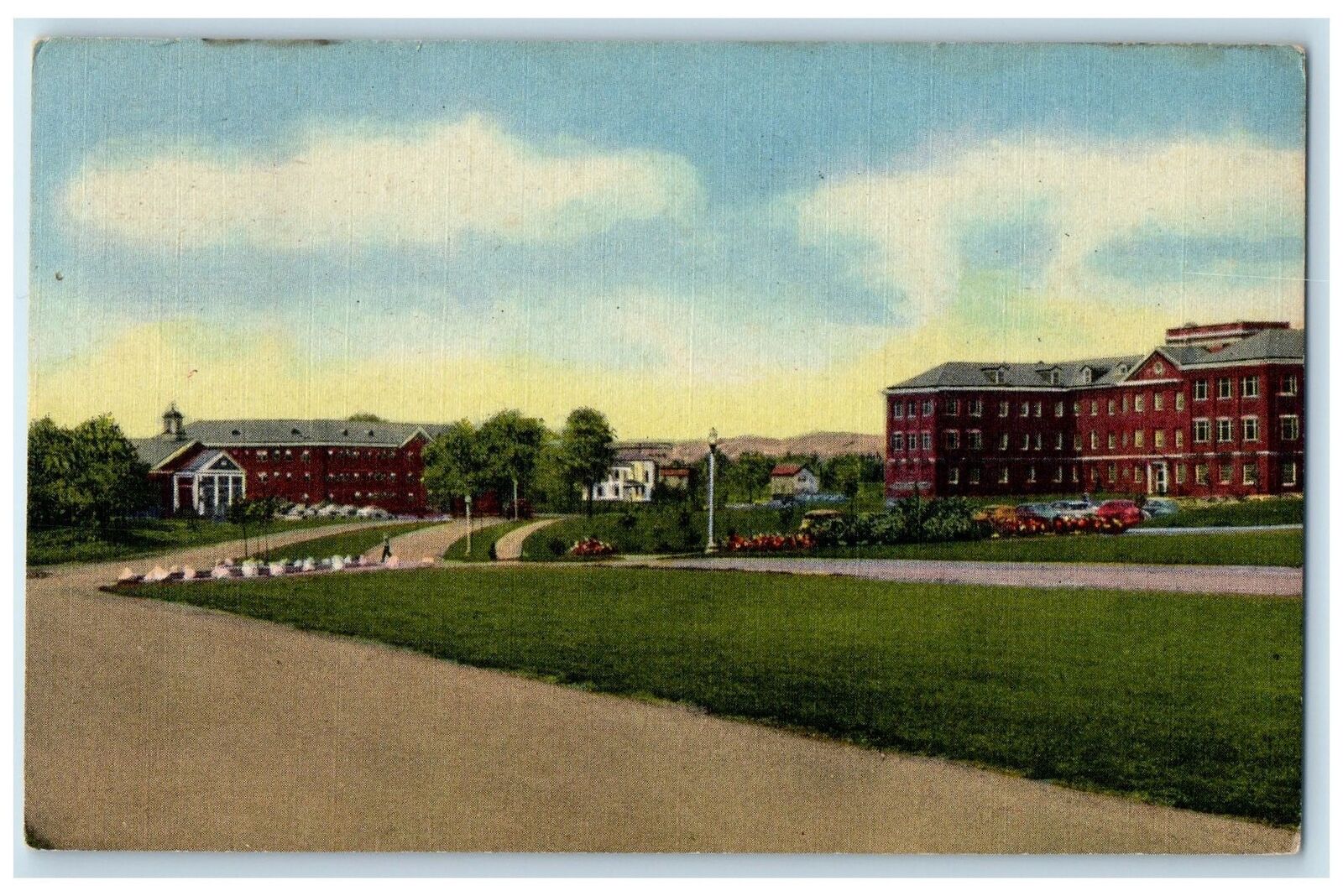1958 General View Franklin Delano Roosevelt Hospital Montrose New York Postcard