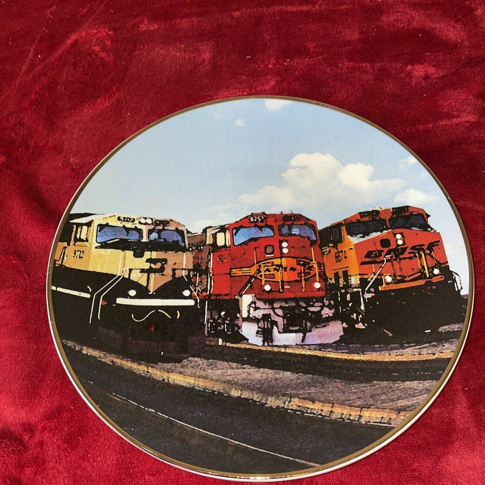 BNSF Railway Collector Plate 25th Anniversary & 2019 Safety Award (includes COA)