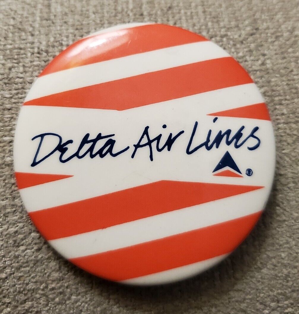 Delta Airlines Vintage Button Pinback 2.25\