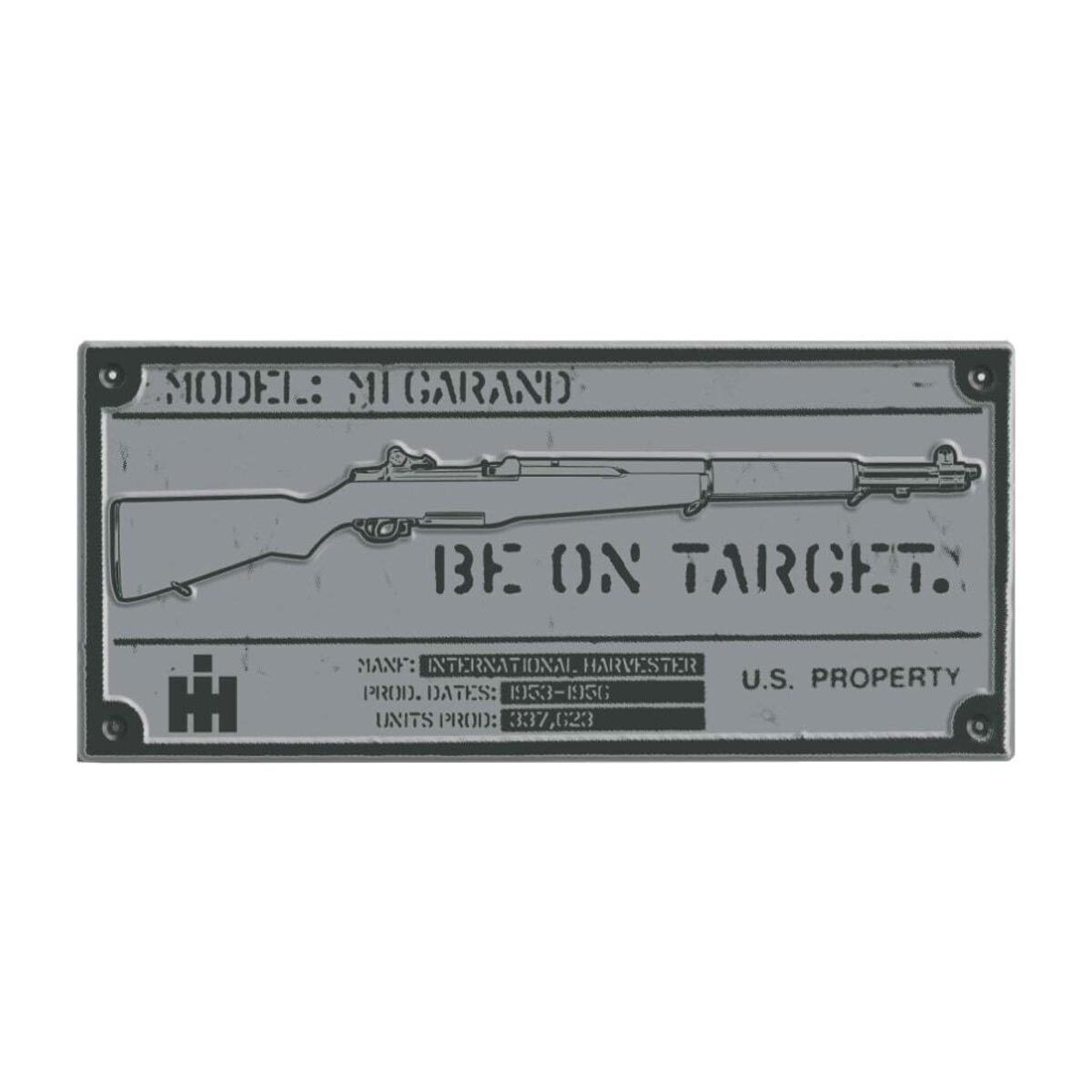 International Harvester M1 Garand Rifle Sign Case IH Logo IHG-652092