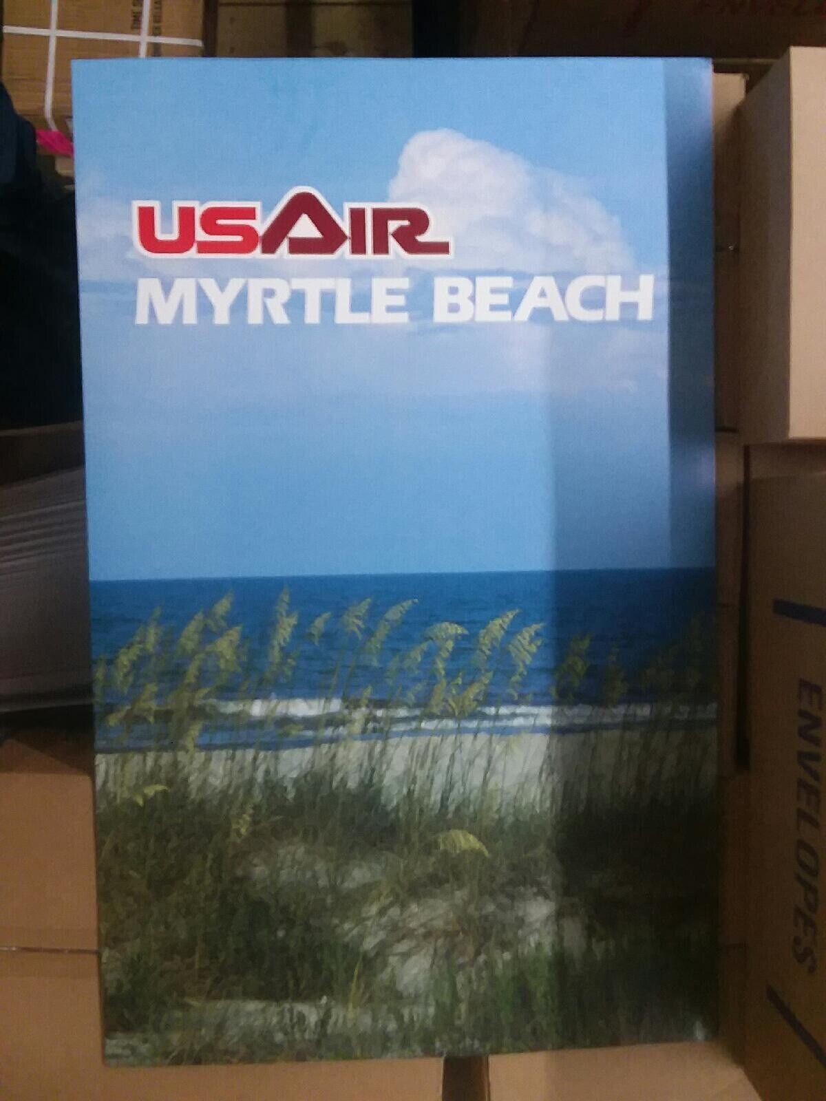 Burgundy USAir Myrtle Beach Poster 24\