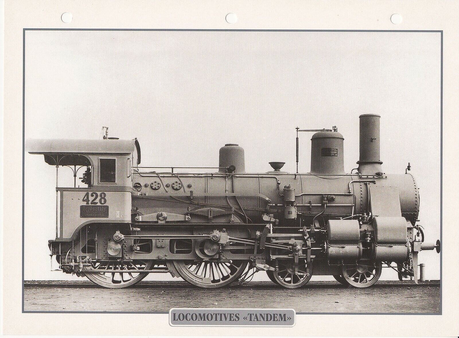 Legendary Trains 12- 1890 Record Sheet - Tandem Locomotive