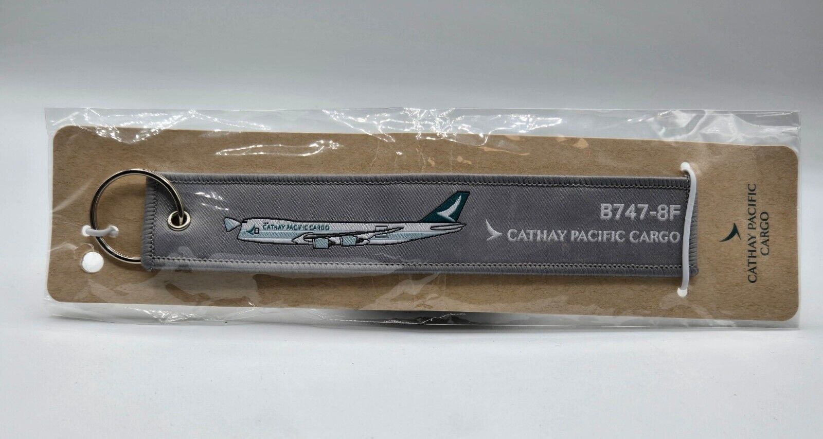 Cathay Pacific Cargo Airline Boeing 747-8F Freighter Aircraft Keychain  - New