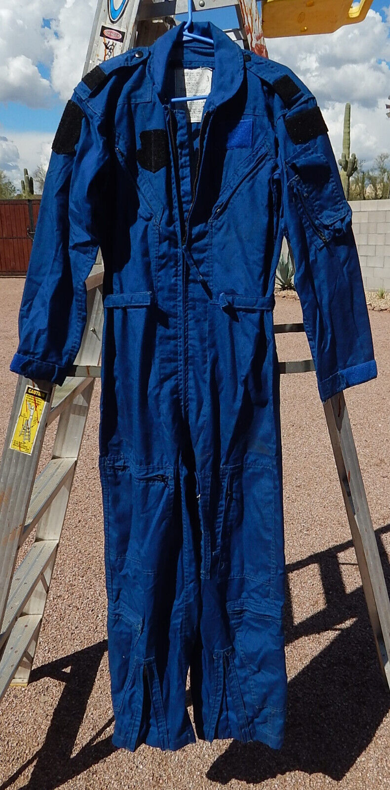 USN & USMC Blue Nomex Flight Suit Summer CWU 73/P Size 38R, 1974