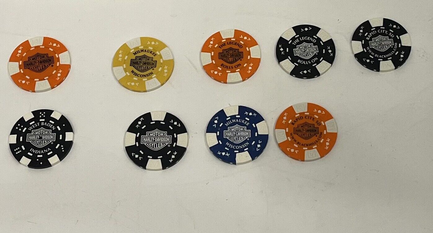 Harley Davidson Poker Chips