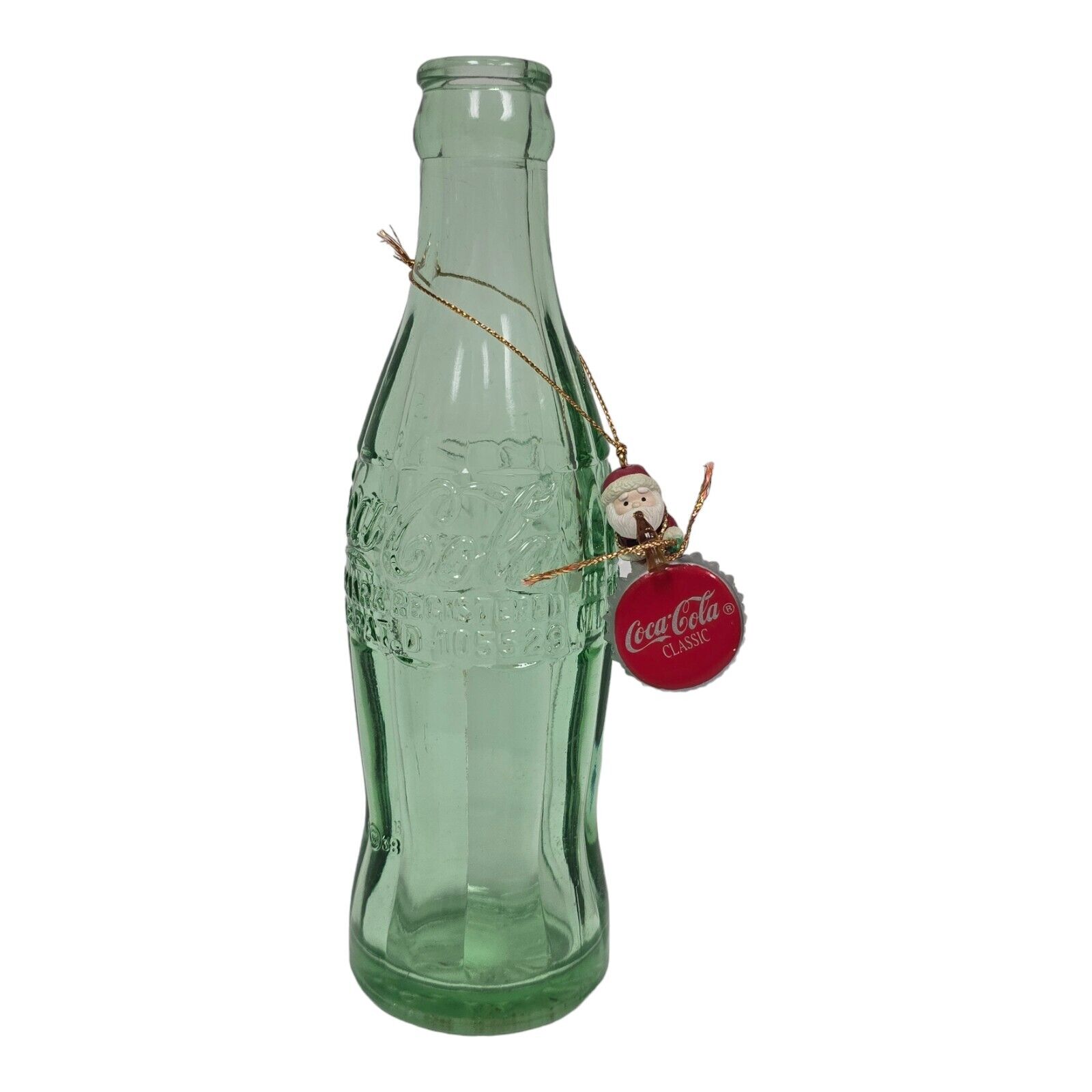 1938 Coca Cola Bottle Pat 105529 Mitchell South Dakota Green Glass Hobble Skirt