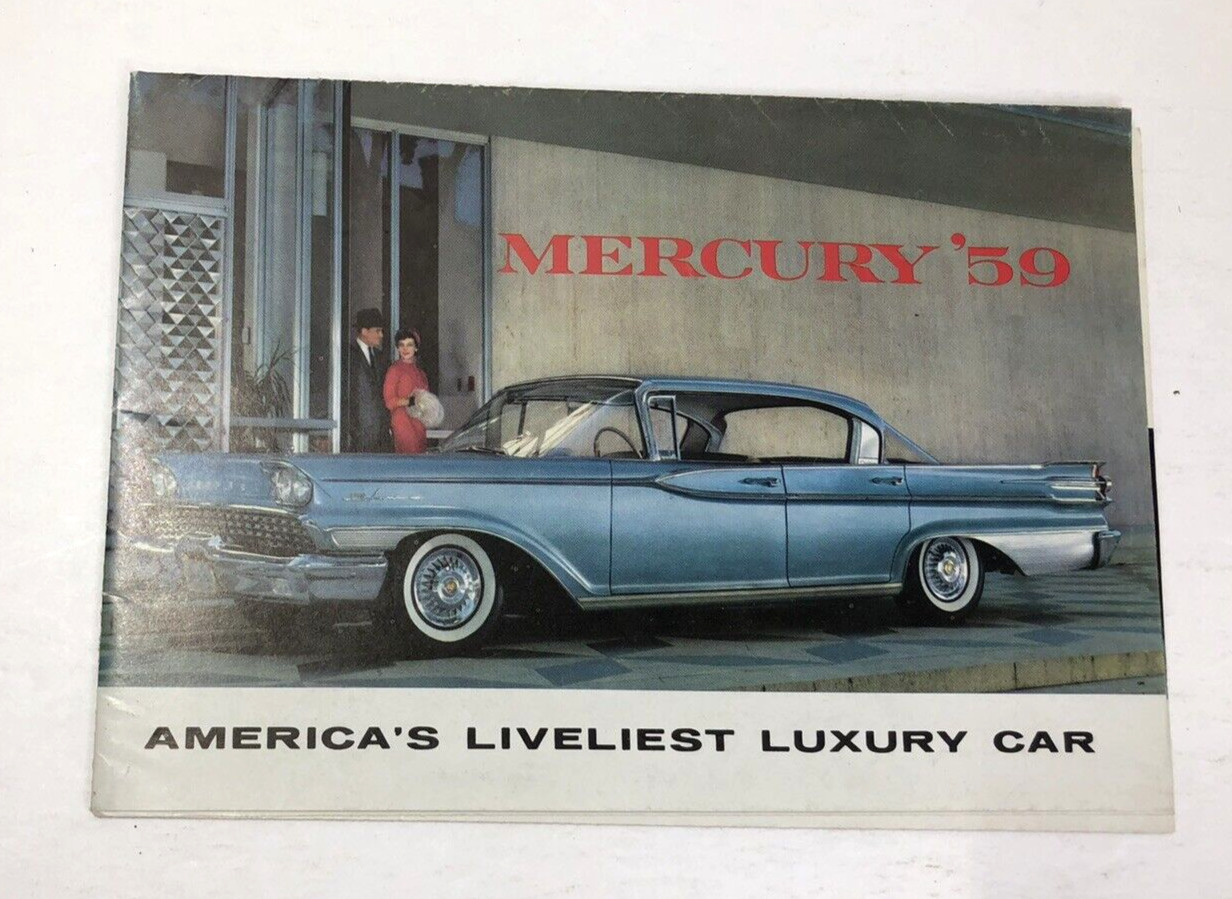 1959 Mercury Sales Brochure - Fold Out Poster - Monterey Montclair Park Lane