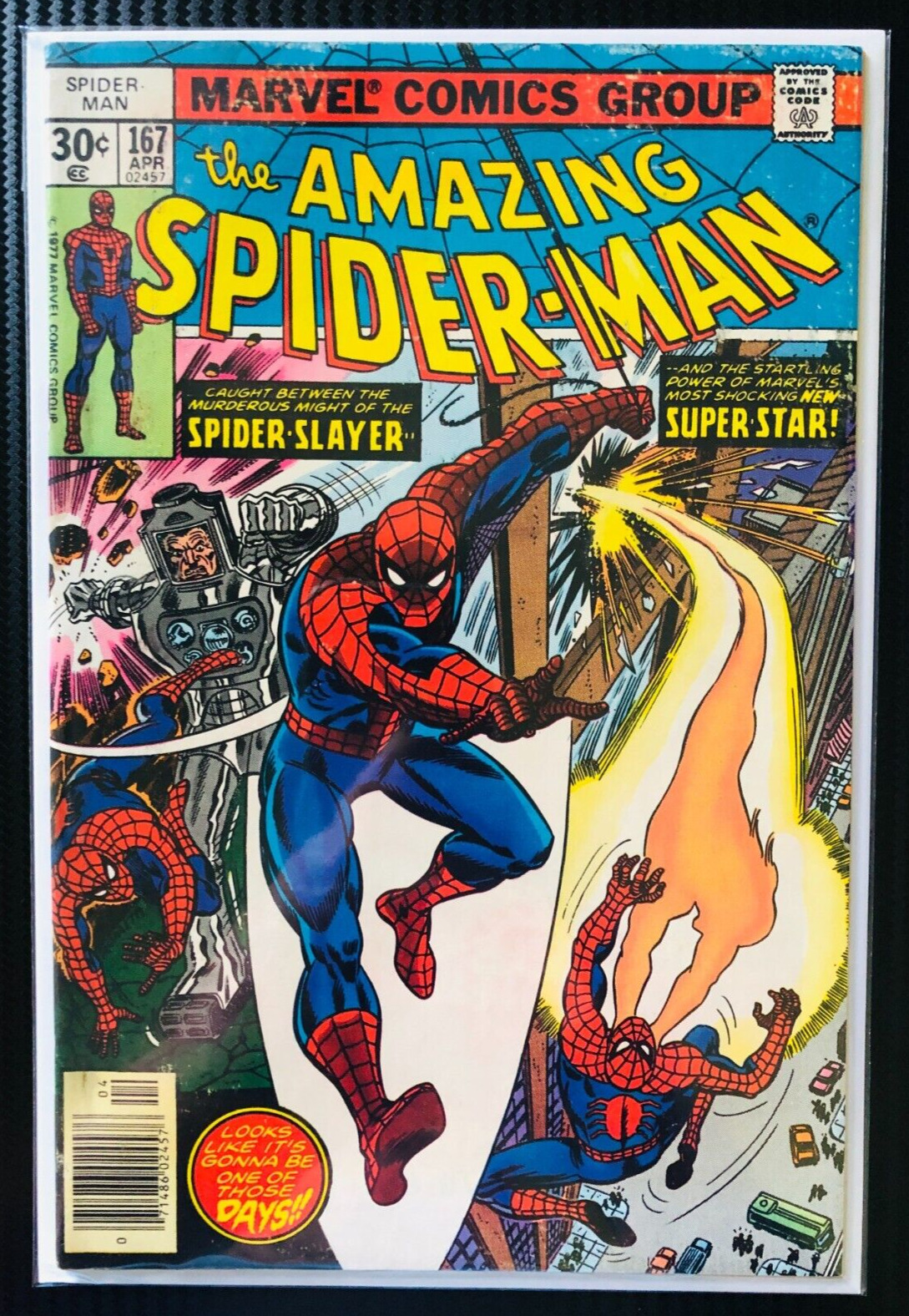 AMAZING SPIDER-MAN #167 1977 1st WILL O' WISP & Dr. BARTON 3rd GREEN GOBLIN