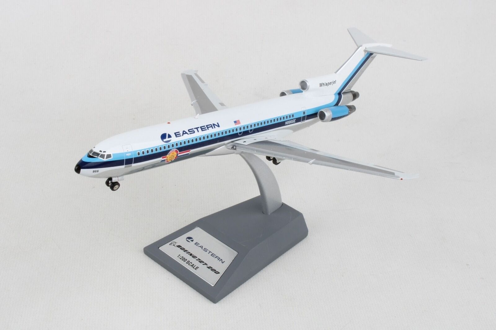 Inflight IF722EA0223P Eastern Airlines B727-200 N8866E Diecast 1/200 Jet Model
