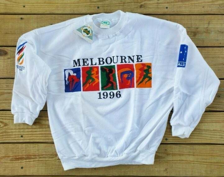 1996 Australia Melbourne Olympics Bid Sweatshirt Deadstock NWT Medium Vintage