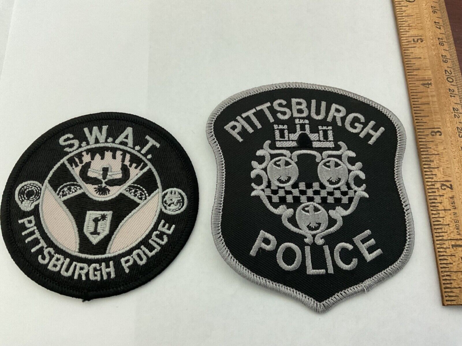 Pittsburgh Police S.W.A.T. collectable patch set new full size