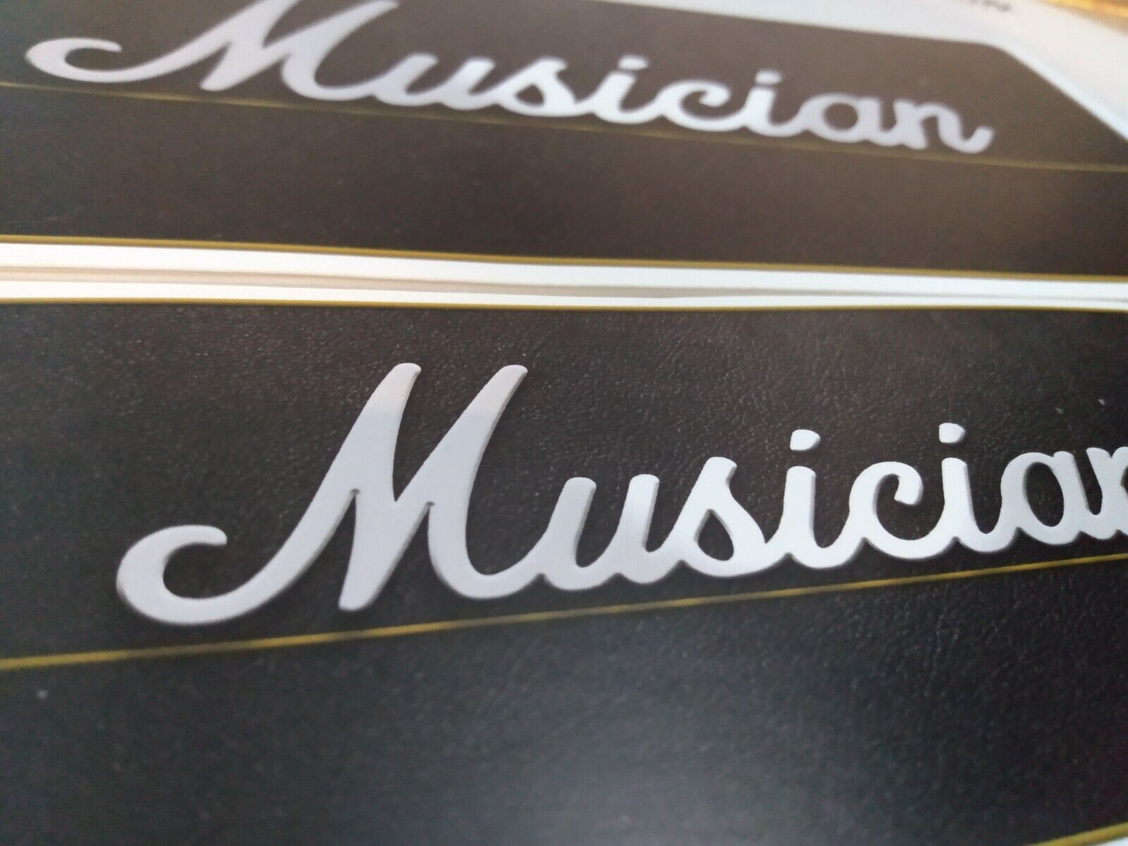 (Marshall) Guitar Amp Style Musician Sticker - (Vinyl 6 to 9.5 Inches)