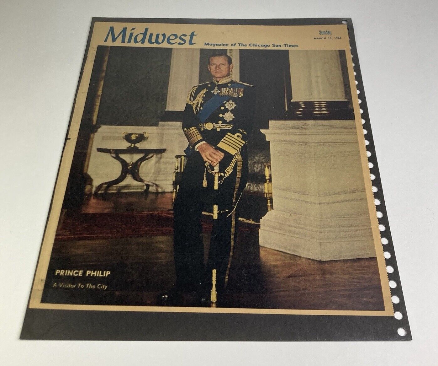 Vtg 1966 Midwest Magazine of The Chicago Sun-Times “Prince Philip: A Visitor To