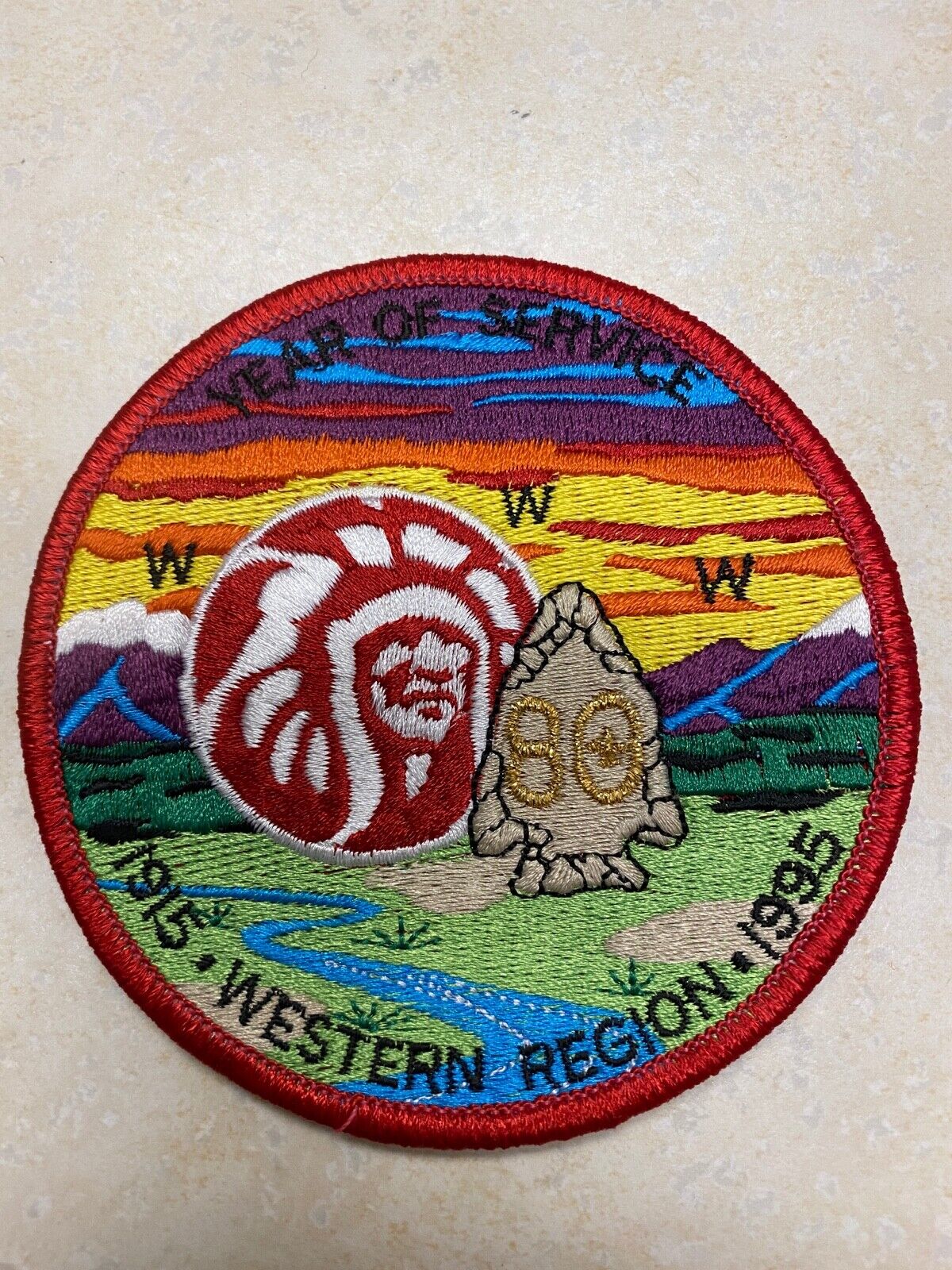 1995 Western Region 80th Anniversary Patch