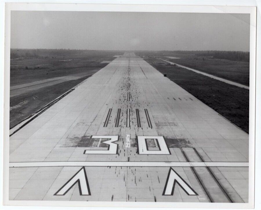 1963 NATF Lakehurst New Jersey Runway Extension 8x10 Original Photo