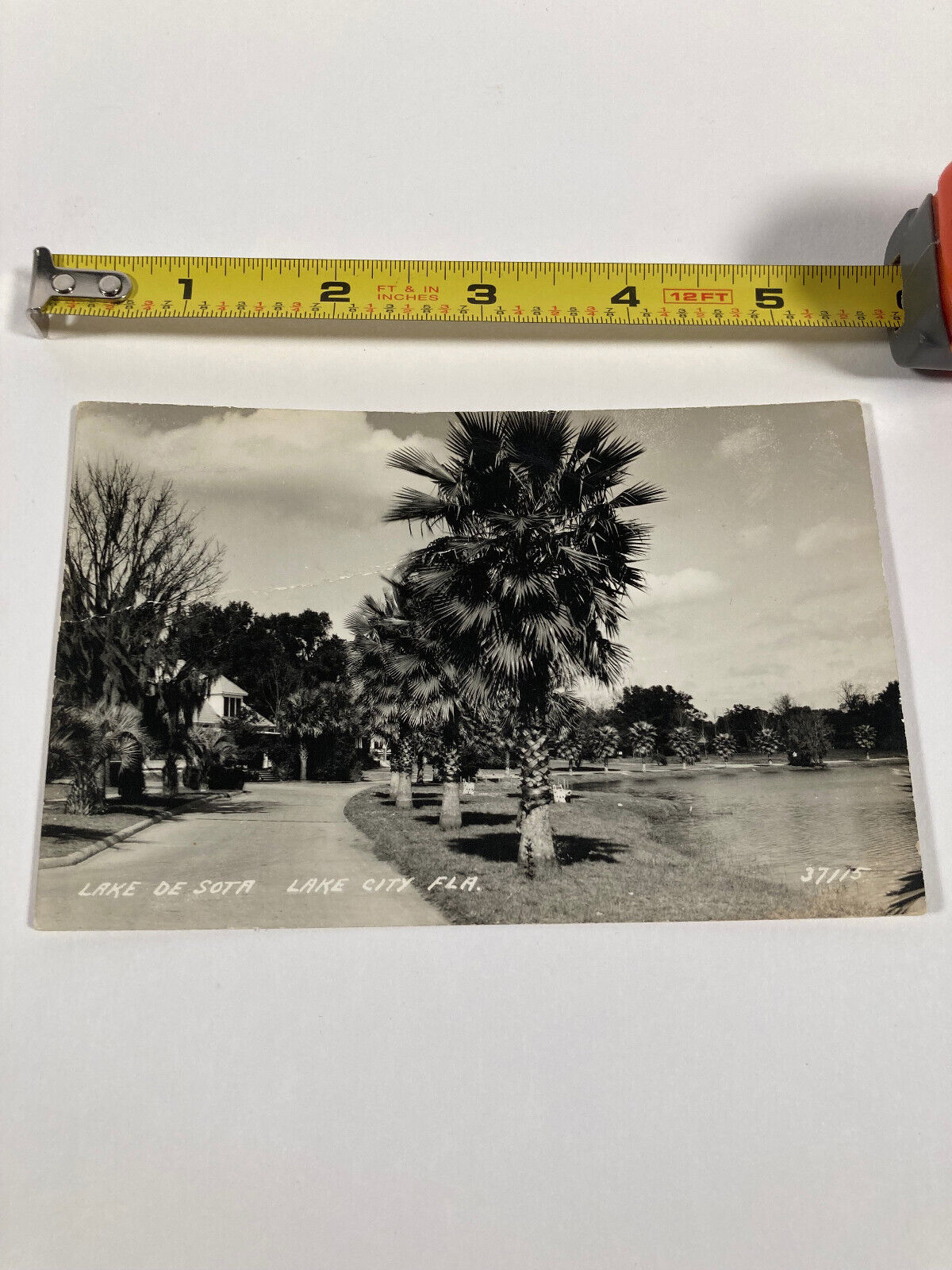 VTG Antique RPPC Real Photo PostCard Florida Lake City De Sota