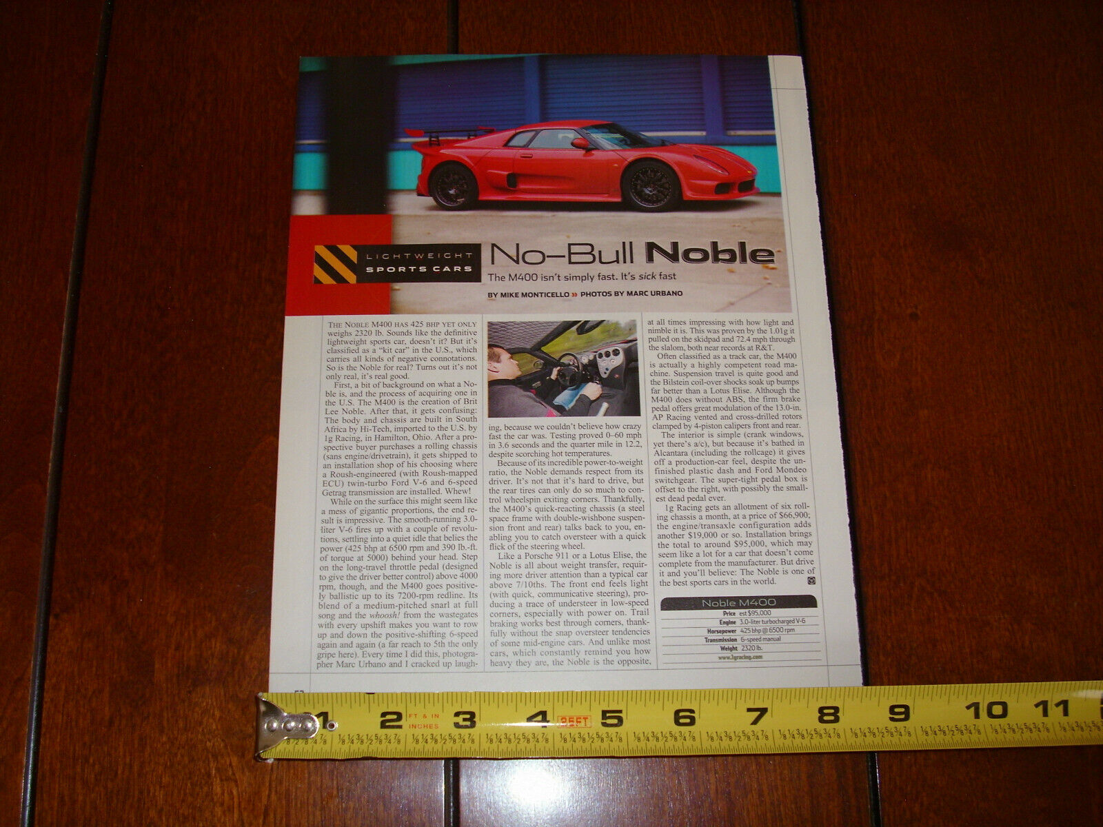NOBLE M400 ORIGINAL 2006 ARTICLE