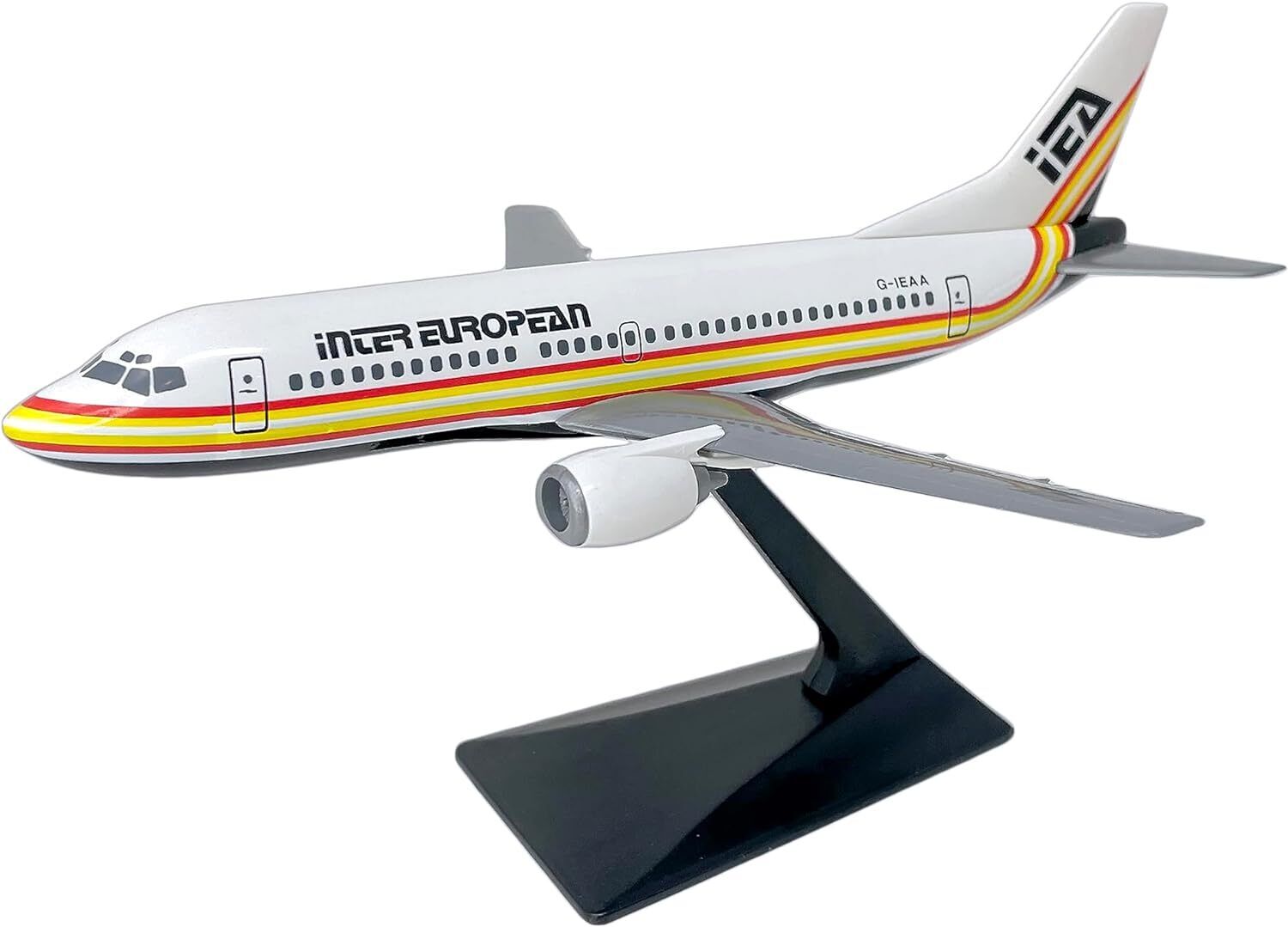 Flight Miniatures IEA InterEuropean Boeing 737-300 Desk Top Model 1/180 Airplane