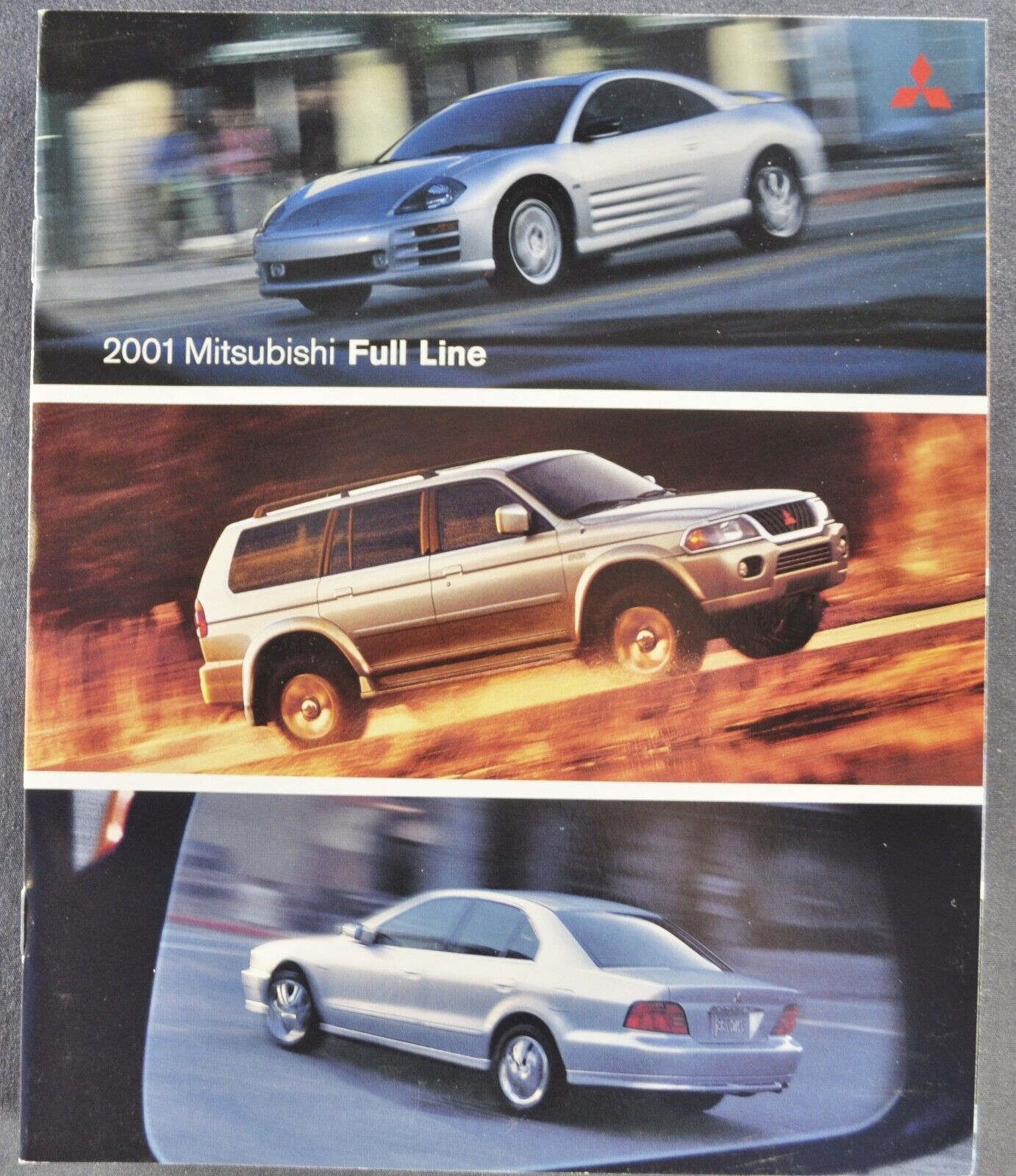 2001 Mitsubishi Brochure Eclipse Spyder Montero Sport Diamante Mirage Original