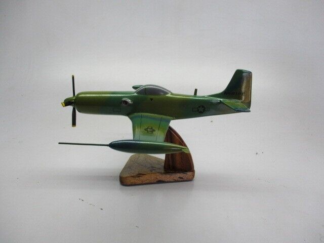PA-48 Piper Enforcer Airplane Desktop Mahogany Kiln Dried Wood Model Small New