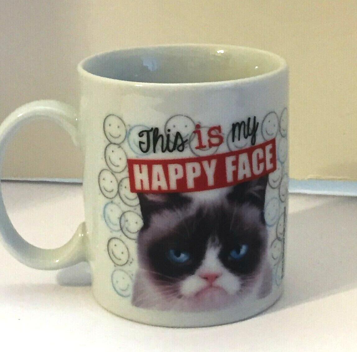 Ganz Grumpy Cat Mug -This is my happy face NEW