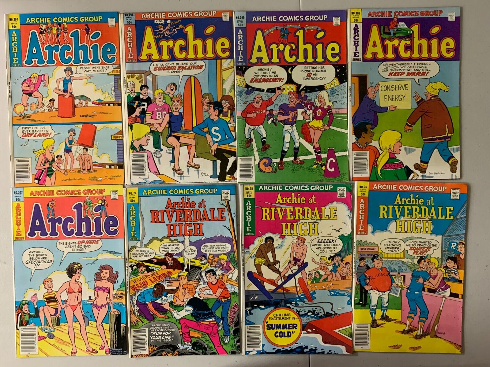 Archie vintage unread comics lot 47 diff avg 6.0 (1980-81)