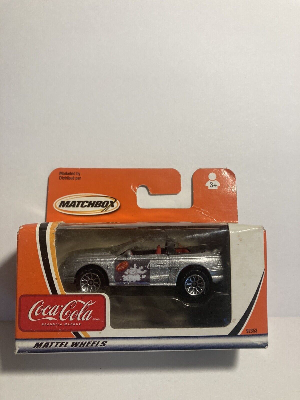 FORD MUSTANG COBRA COKE COCA COLA MATCHBOX 2002 SILVER RED NEW #92353 SEALED.