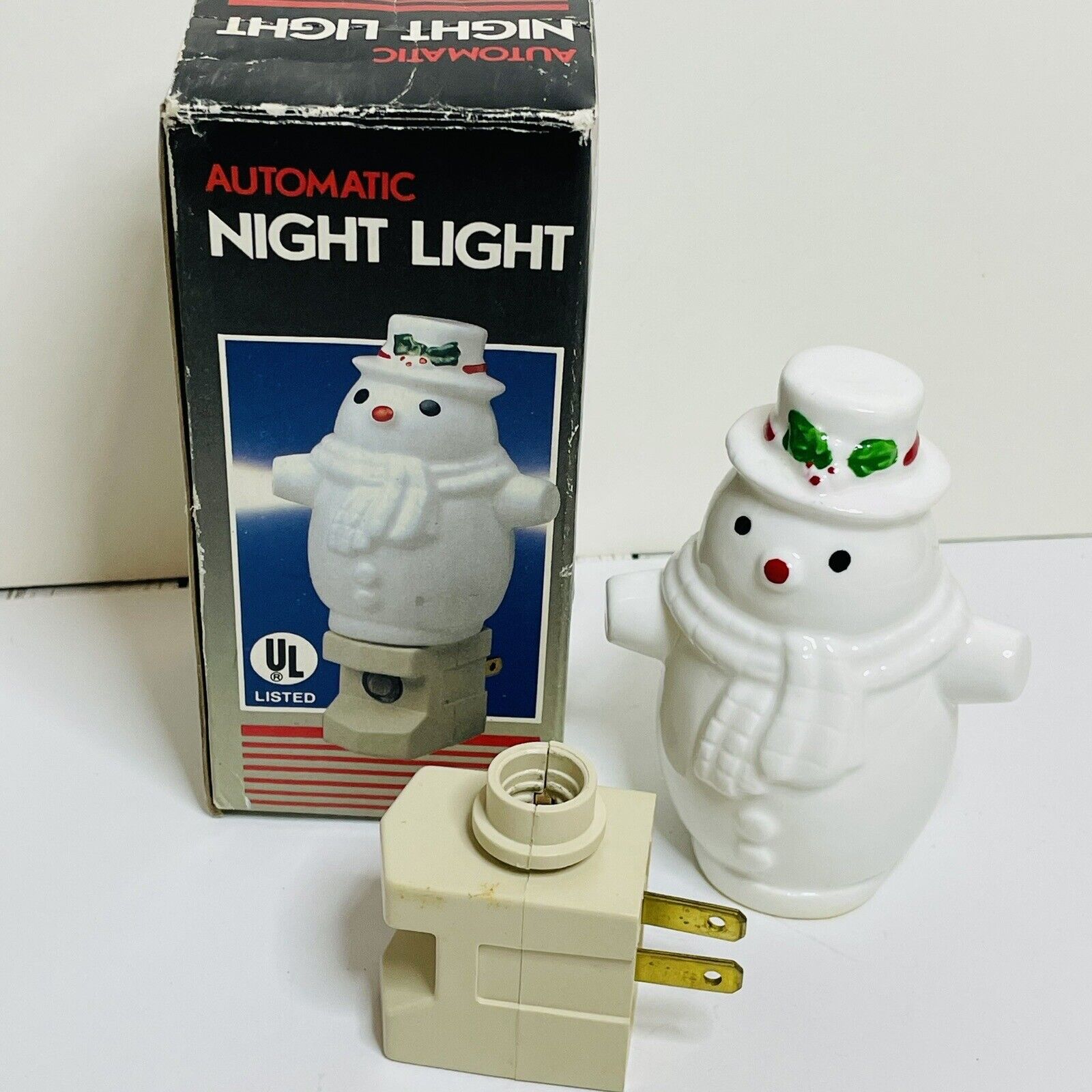 VTG LKS Import 1986 Automatic Snowman Night Light