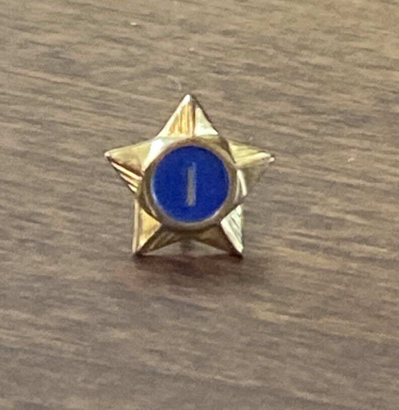 Vintage 1960s Boy Scouts of America (BSA) Service Star Pin One Year Award