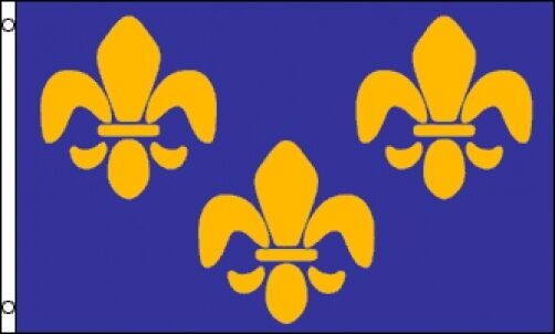 3'x5' 3 Fleur De Lis Flag French Cajun Creole Party Louisiana Banner France 3x5